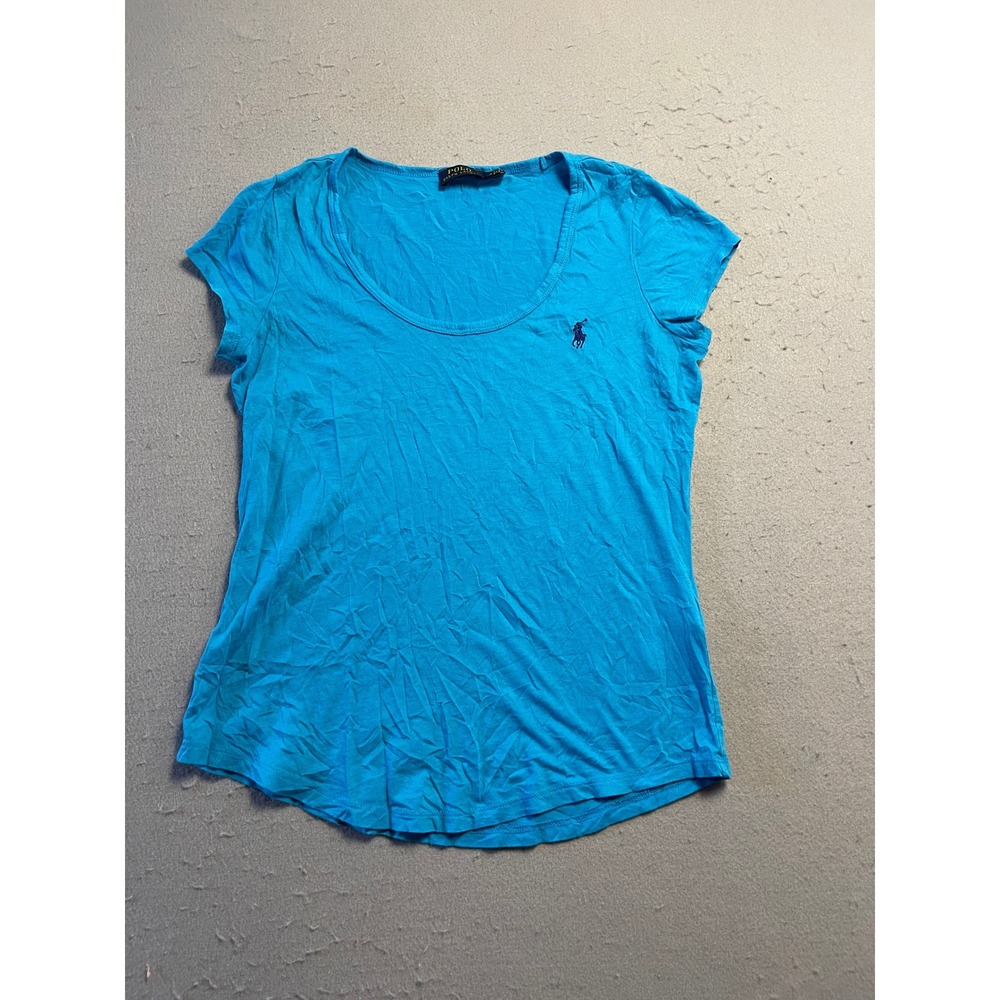 Polo Ralph Lauren T-Shirt Jersey Blue Medium Womens